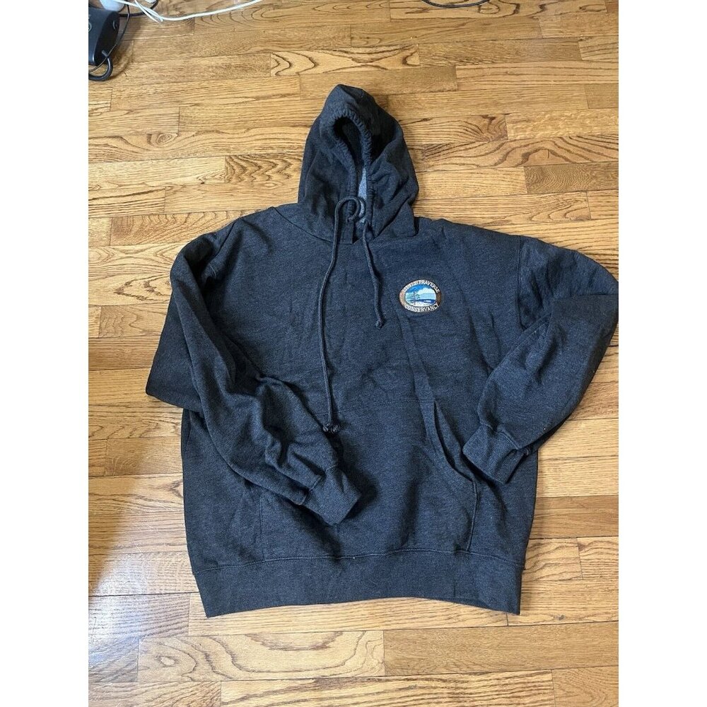 Little Traverse Bay Conservancy Econscious Sweatshirt Large Gray Hoodie Petoskey